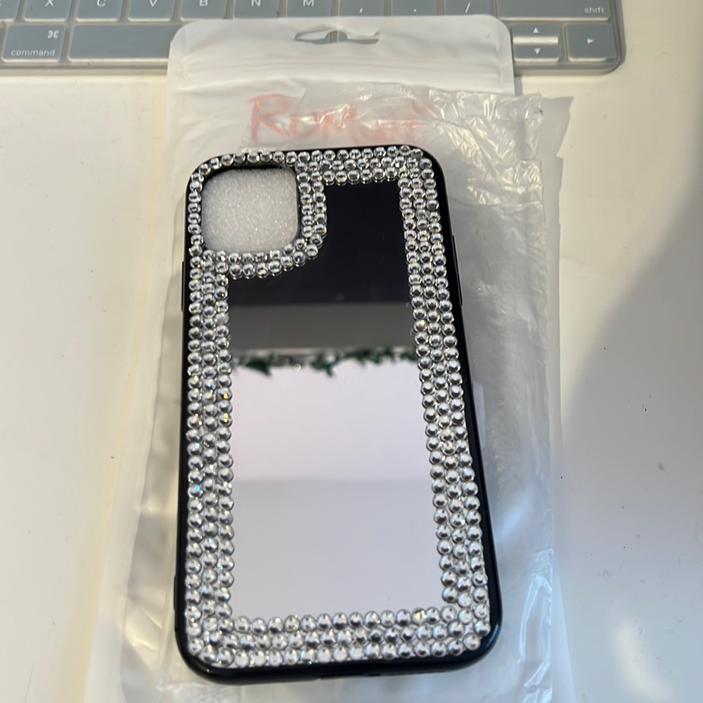 mirror rhinestone iphone 11 phone case